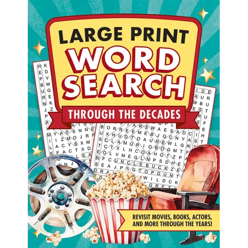 Through the Decades Large Print Word Search