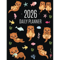 Otter Planner 2026: Daily Organizer: January-December (12 Months) Cute Animal Year Scheduler with Pretty Pink Hearts