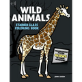 Wild Animals Stained Glass Coloring Book