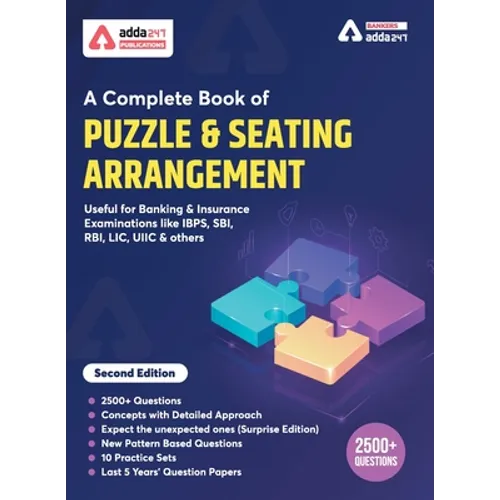 A Complete Book on Puzzles & Seating Arrangement Englsh Medium