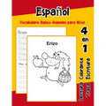 Español Vocabulario Basico Animales para Niños: Vocabulario en Espanol de preescolar kínder primer Segundo Tercero grado