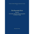 Alu-Kurumba-Texte: Band III