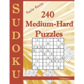Puzzler Guzzler Sudoku 240 Medium-Hard Puzzles Volume 1: Large Print for Adults(Suitable for Seniors) Big Book of Strategy Fun - Brain Stimulation - M
