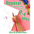 Repasar lineas y formas - libro de preescritura para niños 2-4 años: Libro de actividades infantiles - para los más pequeños que empiezan a aprender a