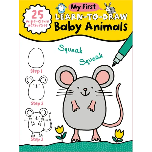 My First Learn-To-Draw: Baby Animals: (25 Wipe Clean Activities + Dry Erase Marker)