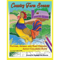 Country Farm Scenes Color By Number For Adults - Nature, Animal and Easy Designs - Adult Coloring Book