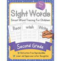 Dolch Second Grade Sight Words: Smart Word Tracing For Children. Distraction-Free Reproducibles for Teachers, Parents and Homeschooling