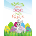 Bunny Kisses & Easter Wishes Coloring Book For Girls 4-8: Stress-Relief Activities For Kids