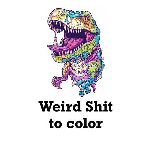 Weird Shit to Color: Relaxing coloring book for adults Cosmic psychadellic characters and scenes
