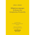 Billigkeitserwagungen Im Kontext Des Europaischen Privatrechts