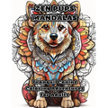 Zen Pups Mandalas: Tranquil Canine Coloring Adventures for Adults