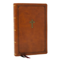 KJV Personal Size Large Print End-Of-Verse Reference Bible, Brown Leathersoft, Red Letter, Comfort Print (Thumb Indexed)