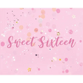 Happy 16th Birthday Guest Book (Landscape Hardcover): Sweet Sixteen Guest book, party and birthday celebrations decor, memory book, 16th birthday, hap