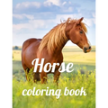 Horse coloring book: A Coloring Book of 35 Unique horse Coe Stress relief Book Designs Paperback