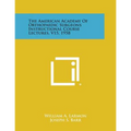 The American Academy of Orthopaedic Surgeons Instructional Course Lectures, V15, 1958
