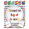 All Countries Flags of The World: Coloring Book - With color guides - Flags Around the world