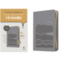 Biblia Ultrafina Ntv, Letra Grande de Zíper Con Filament (Sentipiel, Gris, Índice, Letra Roja)