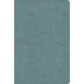 CSB Giant Print Single-Column Bible, Earthen Teal Suedesoft Leathertouch