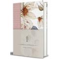 La Biblia Católica: Edición Letra Grande. Tapa Dura, Tela Rosada Con Flores / Catholic Bible: Large Print, Hard Cover, Pink Cloth with Flowers