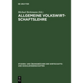 Allgemeine Volkswirtschaftslehre