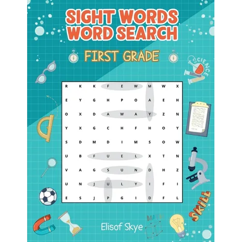 Sight Words Word Search First Grade: 70 Pages Word Find Puzzle Activity Book for Kids 1st Grade Kindergarten Brain Teaser Book for Boys and Girls