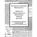 The Families of Northern Moore County - Abstract of Miscellaneous and Rare Records, Volume II
