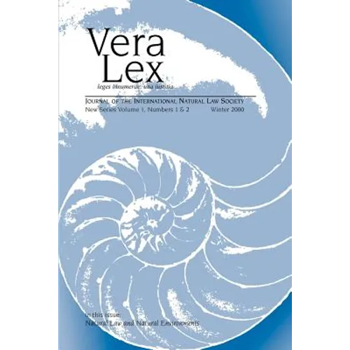 Vera Lex: Journal of the International Natural Law Society