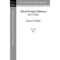 China's Foreign Relations, 1917-1931