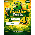 3 Ohio OST Grade 4 Math Practice Tests: Full-Length Test Prep with Detailed Answer Explanations