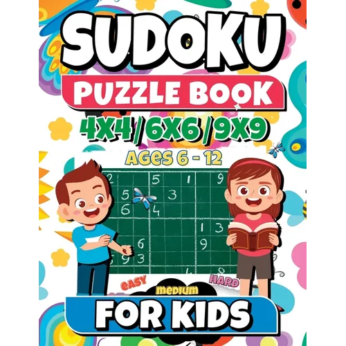 SUDOKU Puzzle Book for kids ages 6-12
