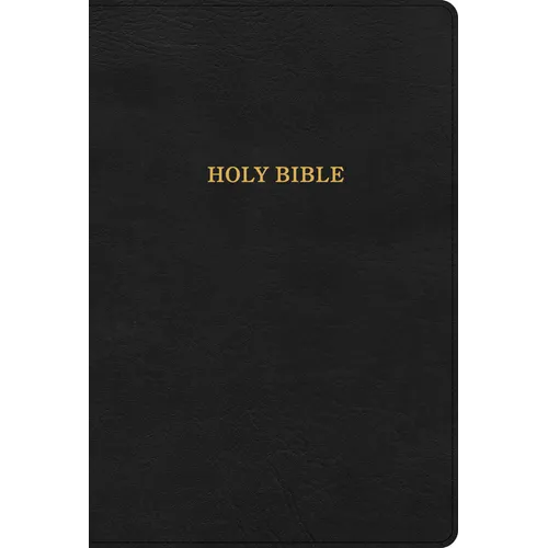 KJV Large Print Thinline Bible, Black Leathertouch