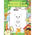 Tracing and Coloring Book for Kids: Let Your Kids Practice Drawing 36 Cute Animals and Have Fun While Learning. Your Kids Will Get to know the Names o