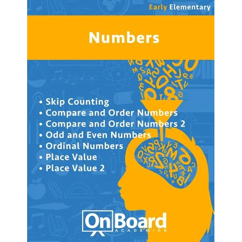 Numbers (early elementary): Skip Counting, Compare and Order Numbers 1 & 2, Odd and Even Numbers, Ordinal Numbers, Place Value 1& 2