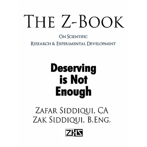 The Z-Book On Scientific Research & Experimental Development: Deserving is Not Enough