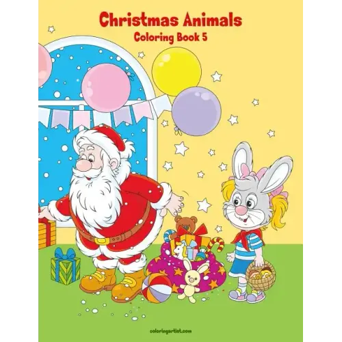 Christmas Animals Coloring Book 5