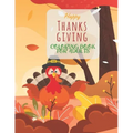 Happy Thanksgiving Coloring Book For Adults: Simple & Easy Thanksgiving Autumn Coloring Book for Adults Featuring Beautiful Autumn Scenes, Charming An
