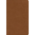 CSB Single-Column Personal Size Bible, Saddle Genuine Leather
