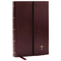 NKJV Compact Paragraph-Style Bible W/ 43,000 Cross References, Burgundy Leatherflex W/ Magnetic Flap, Red Letter, Comfort Print: Holy Bible, New King