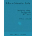 Partita in a minor for flute solo BWV 1013 (Urtext edition)