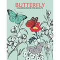 Butterfly coloring book for adults: An Adult Coloring Book with Stress-relief, Easy and Relaxing Coloring Pages.