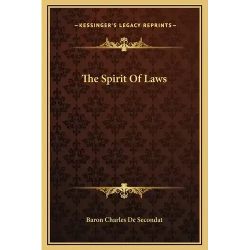 The Spirit of Laws