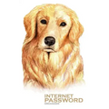 Internet Password Organizer: Golden Retriever Dog (Password Log Book)