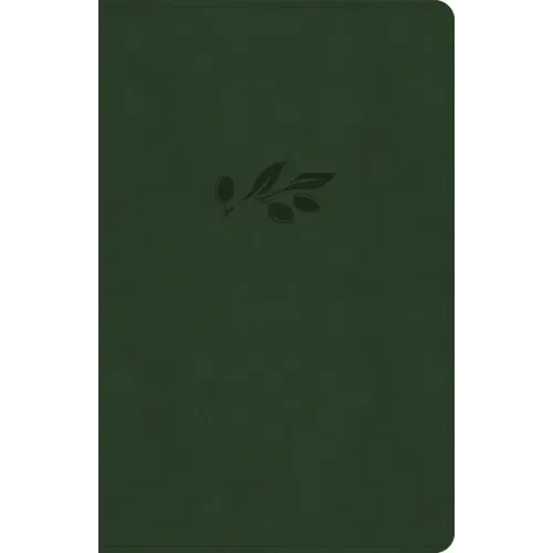 CSB Thinline Bible, Olive Leathertouch