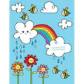 Buzzing Bees Sketchbook: Jumbo Drawing Pad For Sketching, Doodling And Coloring
