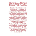 Canal Zone Richard Prince YES RASTA: Selected Court Documents from Cariou v. Prince et al
