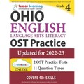 Ohio State Test Prep: Grade 4 English Language Arts Literacy (ELA) Practice Workbook and Full-length Online Assessments: OST Study Guide