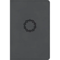 CSB Large Print Compact Reference Bible, Stone Leathertouch