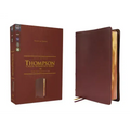 Nkjv, Thompson Chain-Reference Bible, Genuine Leather, Calfskin, Burgundy, Red Letter, Comfort Print