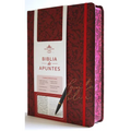 Biblia de Apuntes Rvr 1960 Tapa Dura, Vino Tinto (Edición Cantos Pintados) / Spanish Journalling Bible Rvr 1960 Hardcover Burgundy