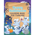 Happy Halloween Coloring Book for Toddlers: A cute coloring book gift for toddlers, pre schoolers and Kindergarten kids with cute large illustrations